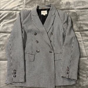 Outer Edit Black and White Blazer